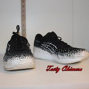 Asics Gel Lyte III Black and White Sneakers Shoes H6W3Y Mens size 7.5 ~ EUC